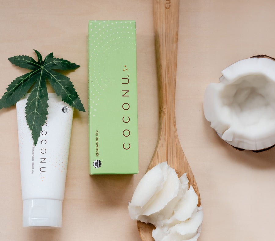 Hemp Infused Body Oil & Personal Lubricant | Coconu